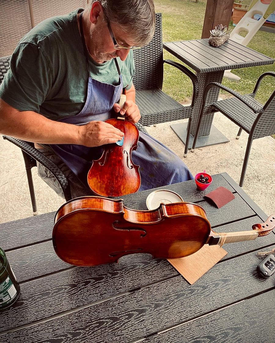 Housle Violin Schönbach – detail